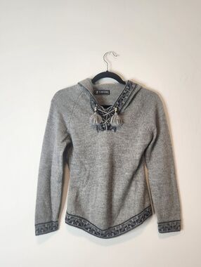 100% Baby Alpaca Pullover/Hoodie Size XS/S